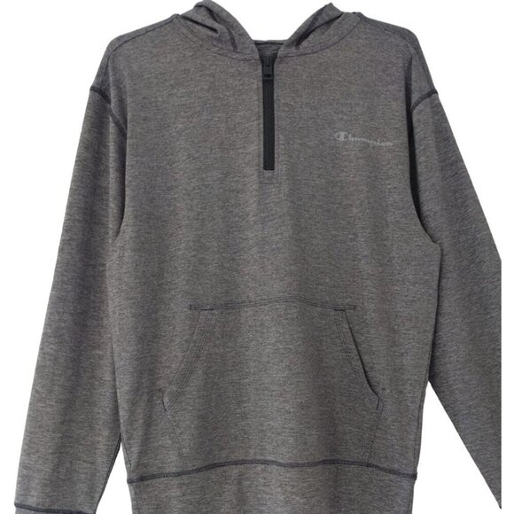 Champion Men's Moisture-Wicking Hoodie Half-Zip Gray Size M, NWT - Picture 4 of 10